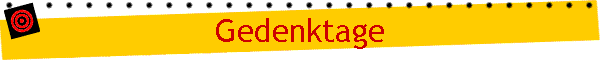 Gedenktage